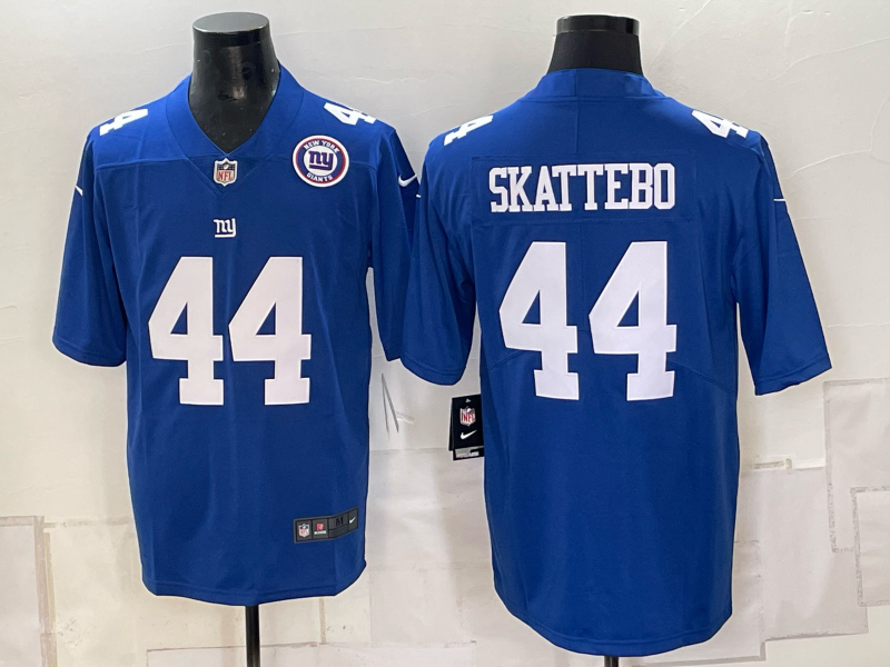 Men New York Giants #44 Skattebo blue Nike 2026 NFL Game Jersey 0931001